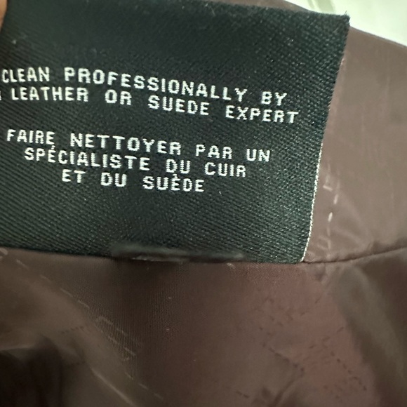 Cole Haan Red-brown Genuine Lamb skin Jacket Size Small/Petite - Picture 7 of 7